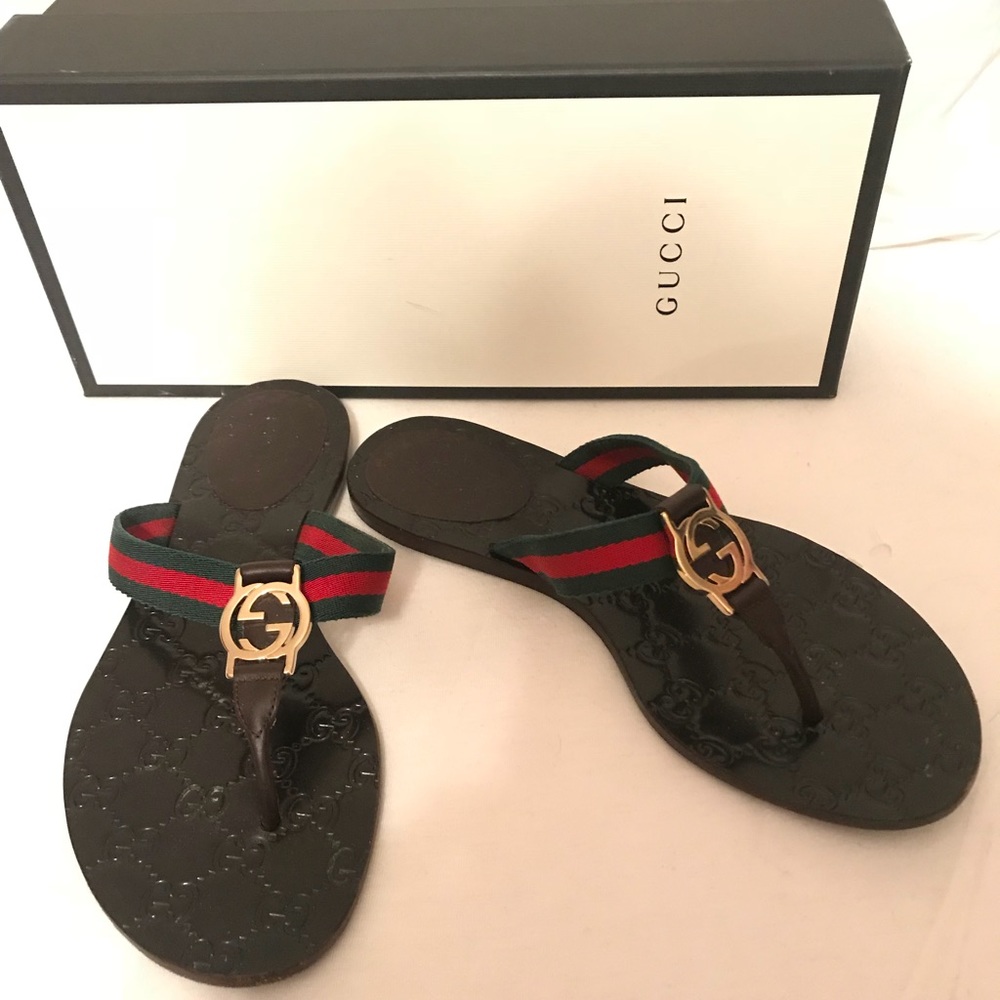 Gucci GG logo Sandal size 37 1/2
